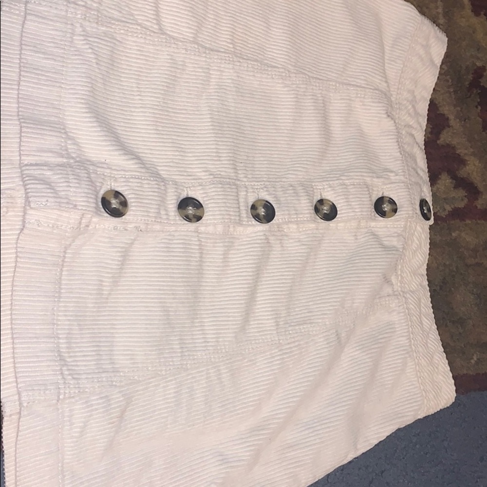 white short skirt